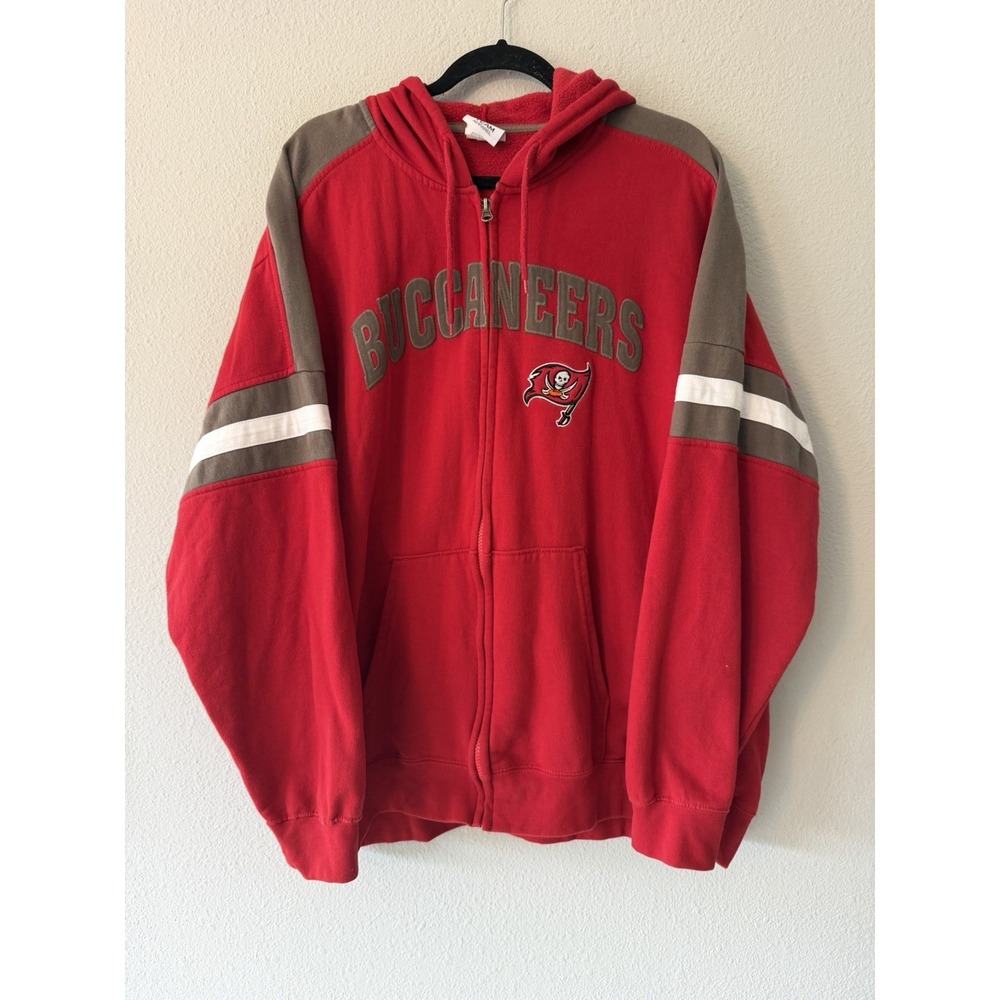 NFL Team Apparel Tampa Bay Buccaneers Full Zip Embroidered Size 2XL